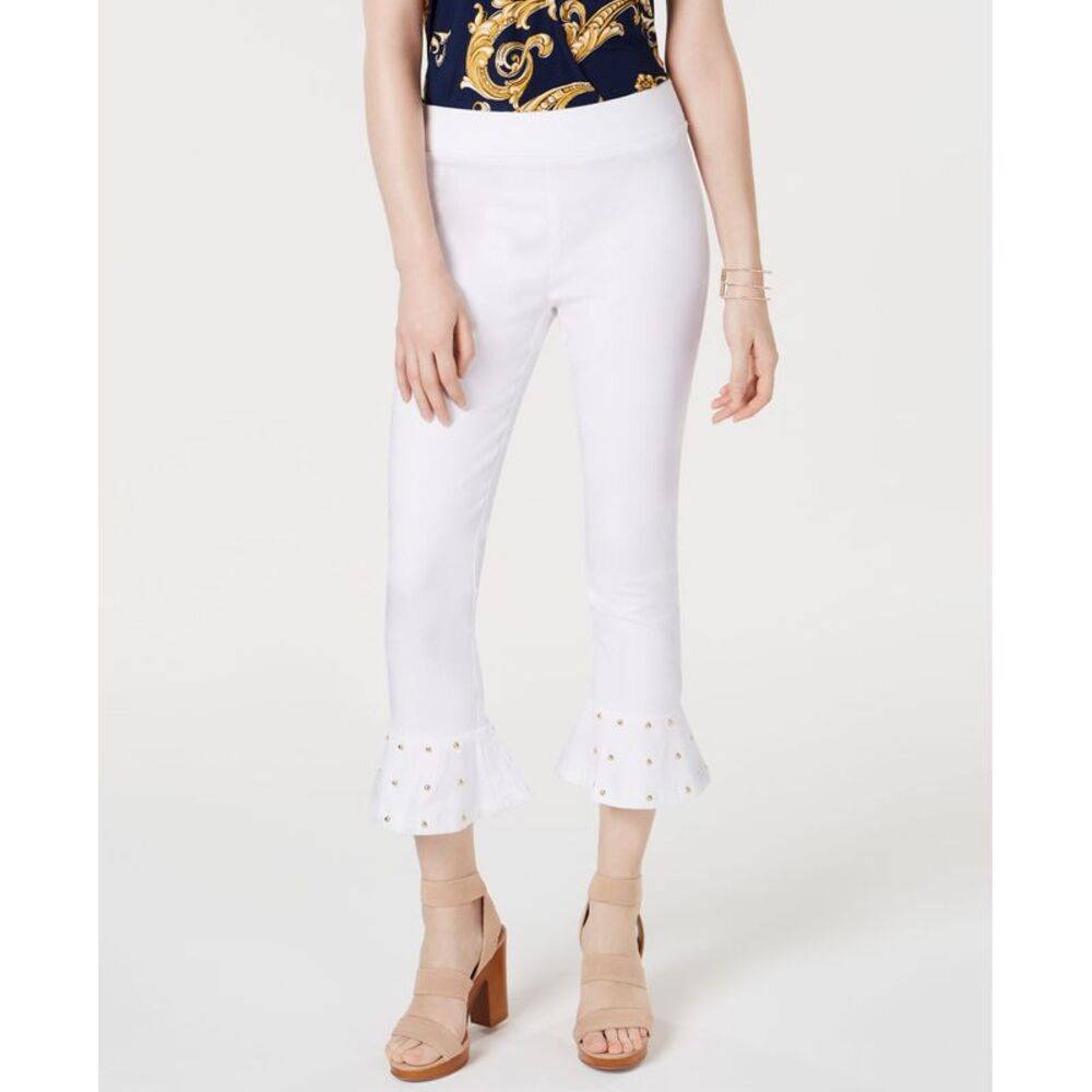 INC International Concepts Studded Ruffle Hem Pants